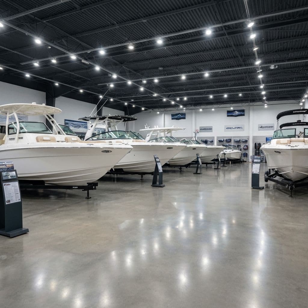 Fish Tale Boats sales team and showroom