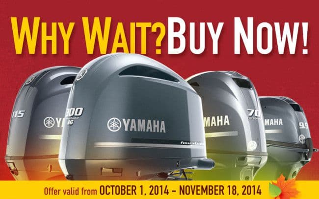 Yamaha Why Wait Buy Now Sales Event